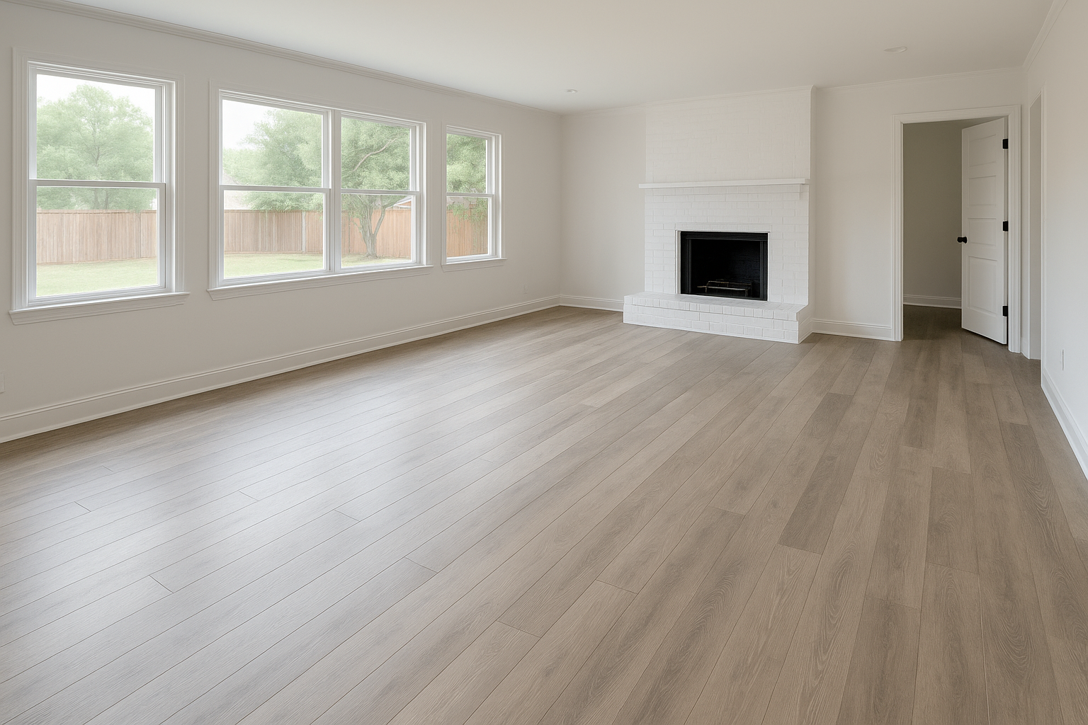 Oklahoma City engineered hardwood flooring in natural finish